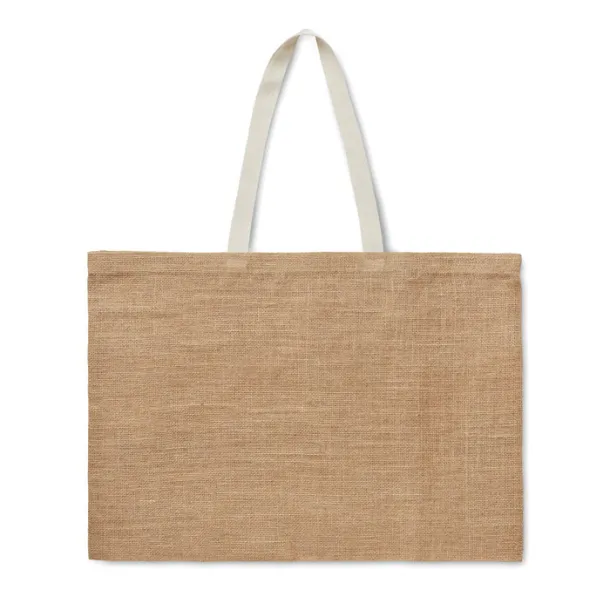 FULLA Jute shopping bag Beige