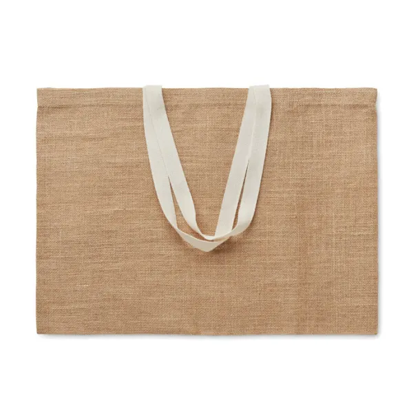 FULLA Jute shopping bag Beige