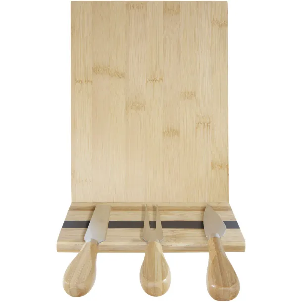 Mancheg bamboo magnetic cheese board and tools - Seasons Natural