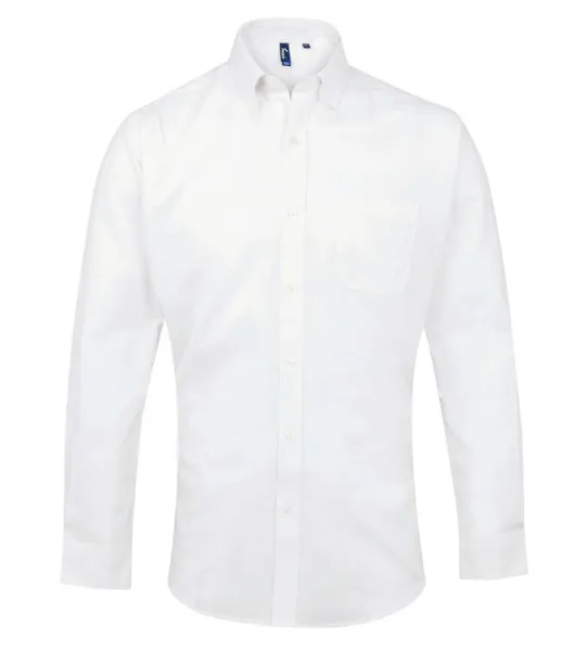  MEN’S LONG SLEEVE SIGNATURE OXFORD SHIRT - Premier White