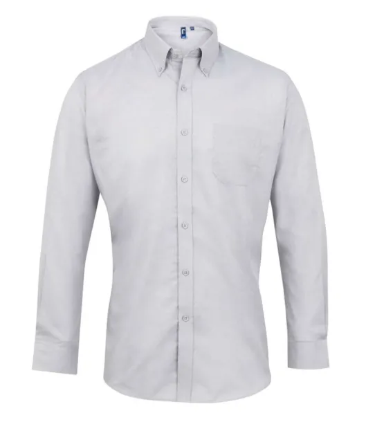  MEN’S LONG SLEEVE SIGNATURE OXFORD SHIRT - Premier Silver