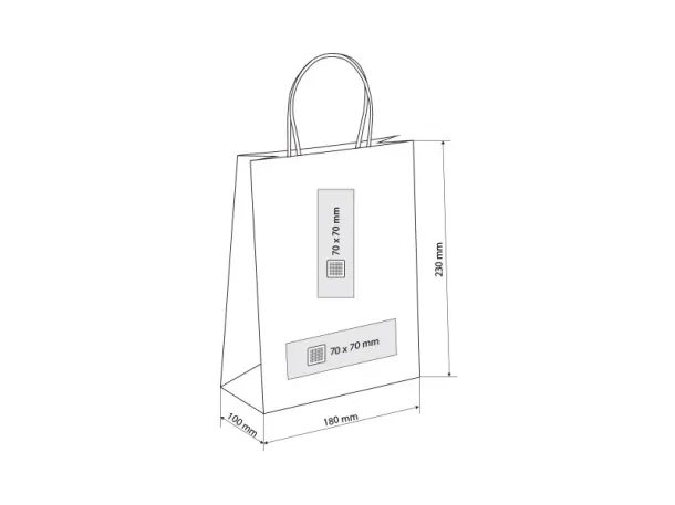 LOLA MINI paper bag - BRUNO Black