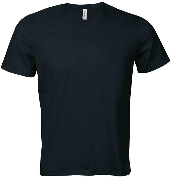 CALYPSO MEN'S SHORT SLEEVE V-NECK T-SHIRT - Kariban Black