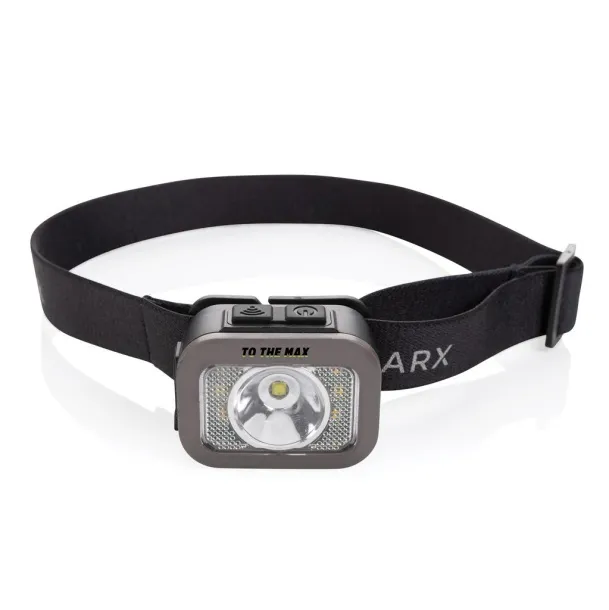  Gear X RCS rPlastic heavy duty head torch - GearX Black Grey