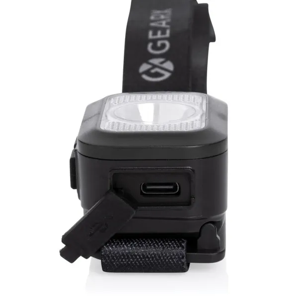  Gear X RCS rPlastic heavy duty head torch - GearX Black Grey