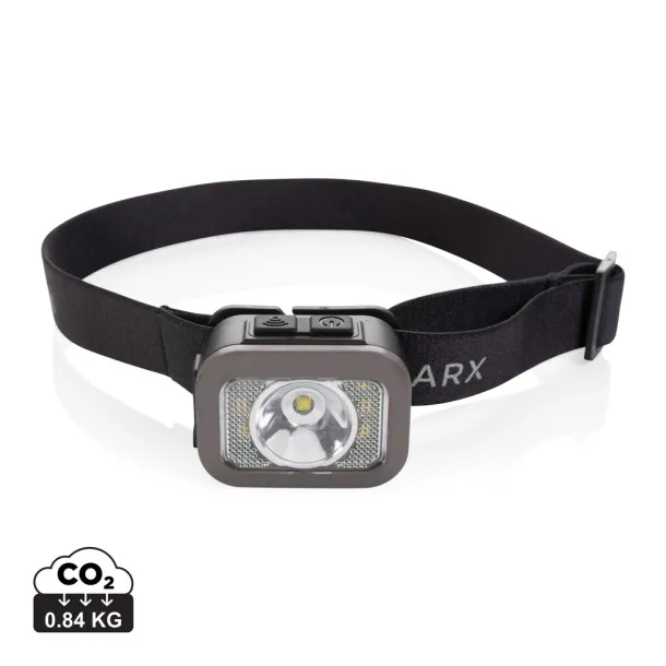  Gear X RCS rPlastic heavy duty head torch - GearX Black Grey