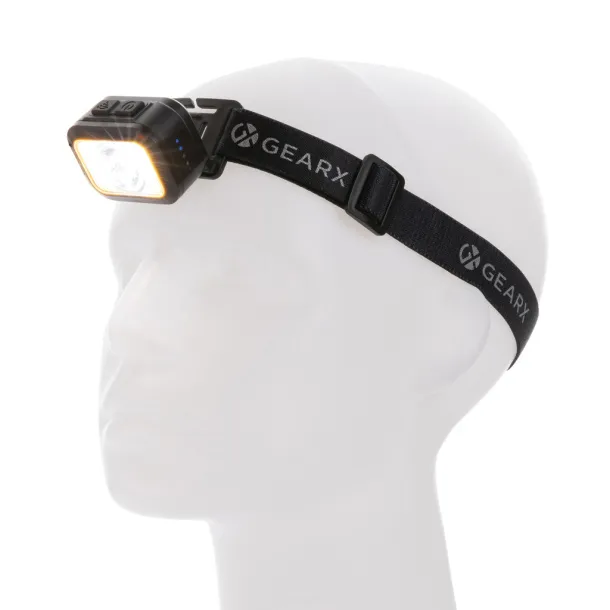  Gear X RCS rPlastic heavy duty head torch - GearX Black Grey