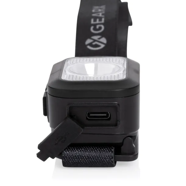  Gear X RCS rPlastic heavy duty head torch - GearX Black Grey