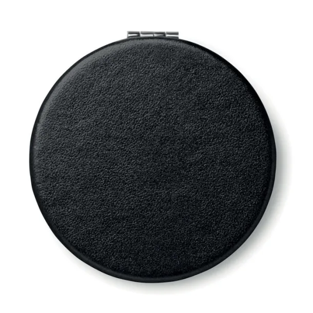 GLOW ROUND Round PU mirror Black