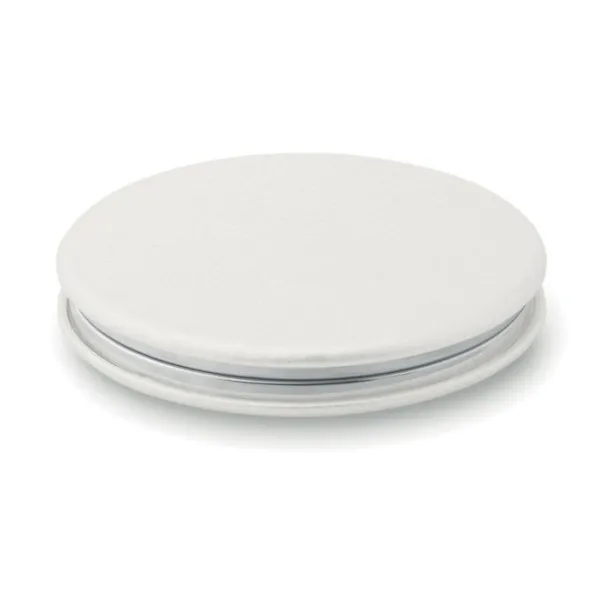 GLOW ROUND Round PU mirror White