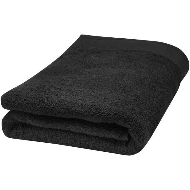 Ellie 550 g/m² cotton bath towel 70x140 cm - Seasons Solid black