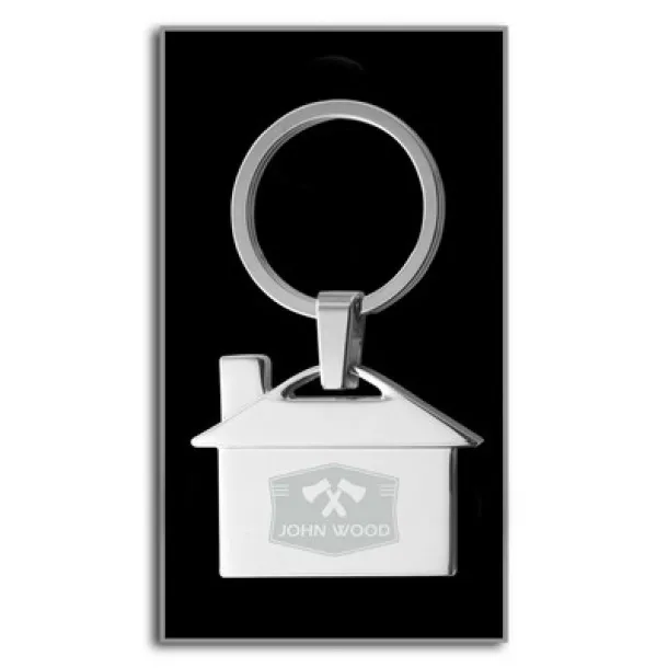  Keyring "house" silver