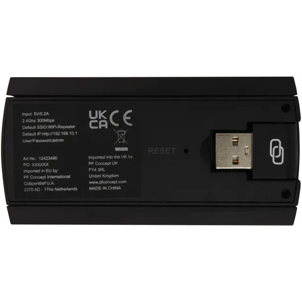 ADAPT single band Wi-Fi extender - Tekiō® Solid black