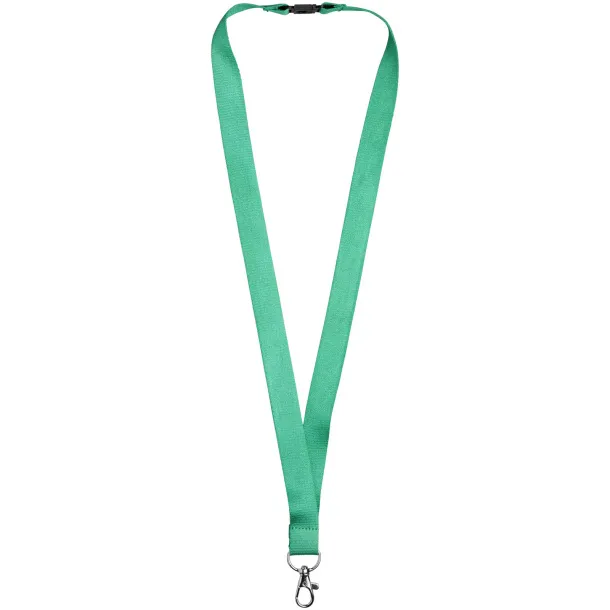 Julian bamboo lanyard with safety clip Green