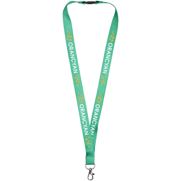 Julian bamboo lanyard with safety clip Green