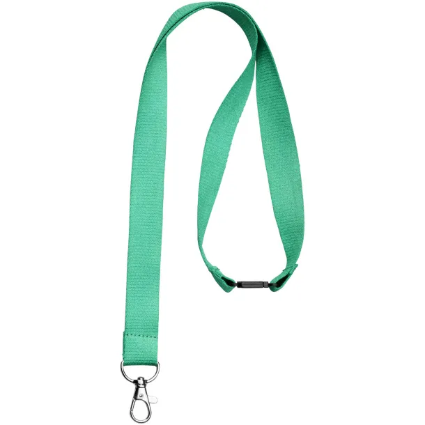 Julian bamboo lanyard with safety clip Green