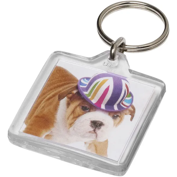 Vial U1 square keychain - PF Manufactured White