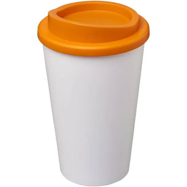 Americano® 350 ml insulated tumbler - Unbranded White Orange