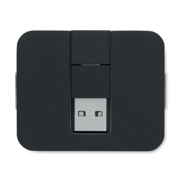 SQUARE-C USB razdjelnik Crna