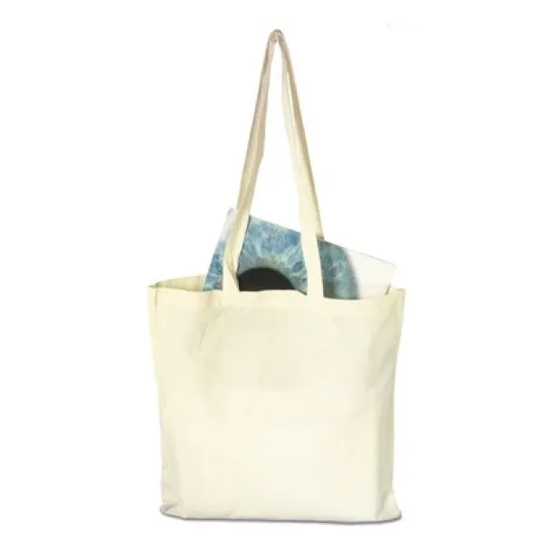  Cotton shopping bag, 110 g/m2 beige