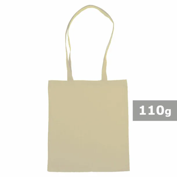  Cotton shopping bag, 110 g/m2 beige