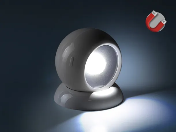 DISCO self-standing flashlight White