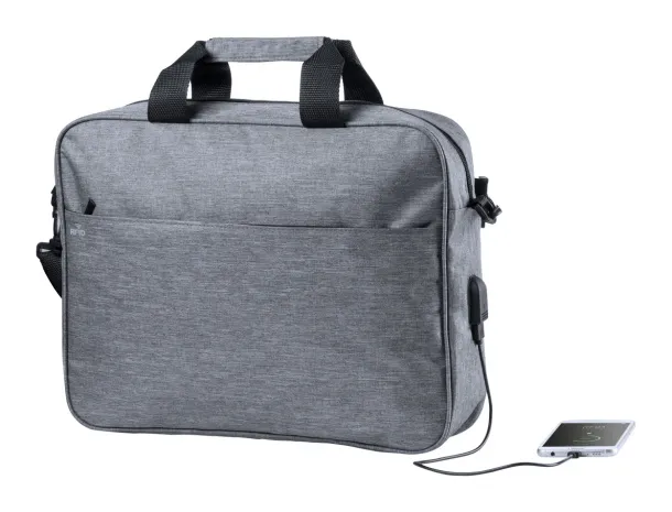 Dossix torba za dokumente, 15" Siva