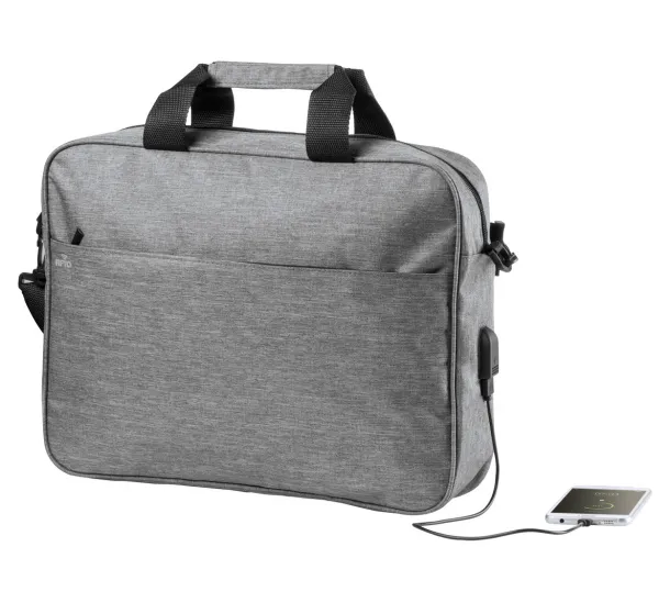 Dossix torba za dokumente, 15" Siva