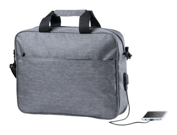 Dossix torba za dokumente, 15" Siva