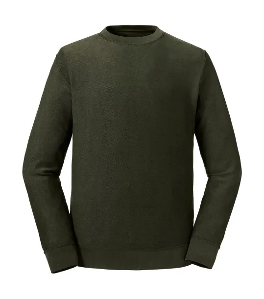  Dvostrani pulover od organskog pamuka, 300 g/m² - Russell Pure Organic Dark Olive