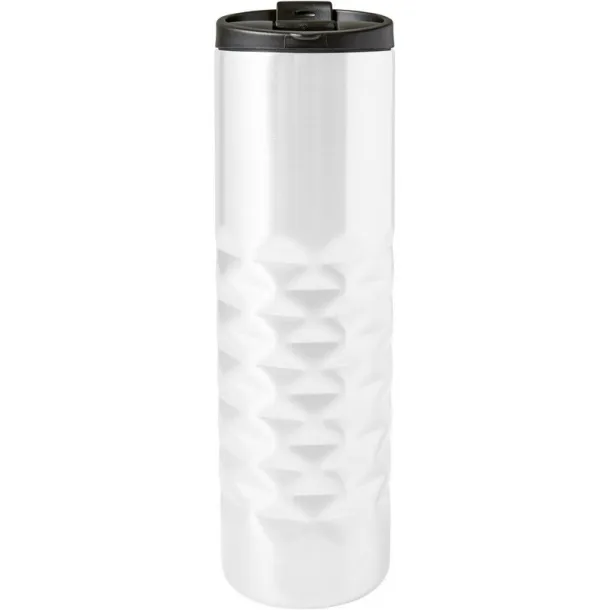  Geometric travel mug 460 ml white