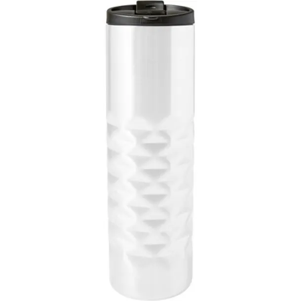  Geometric travel mug 460 ml white