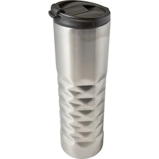  Geometrijska putna šalica 460 ml silver