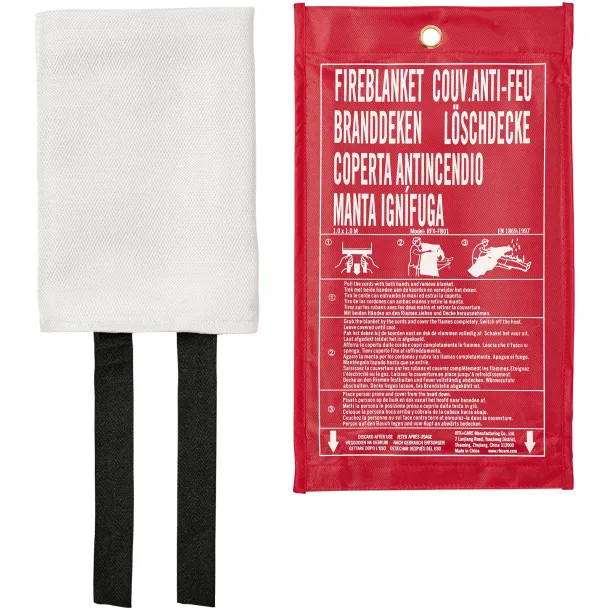 Margrethe emergency fire blanket - Bullet Red