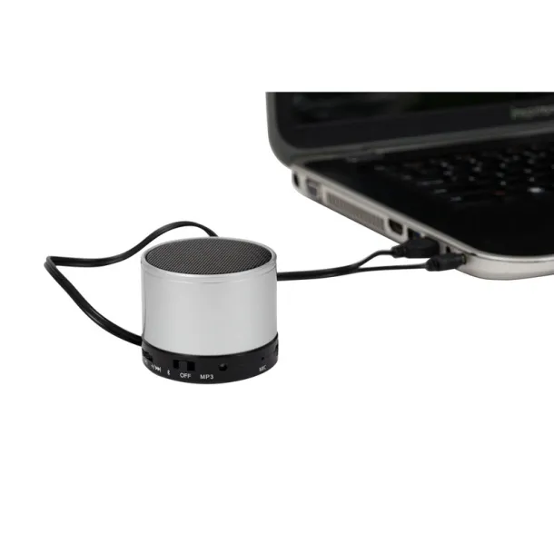  Wireless speaker 3W, radio Srebrna