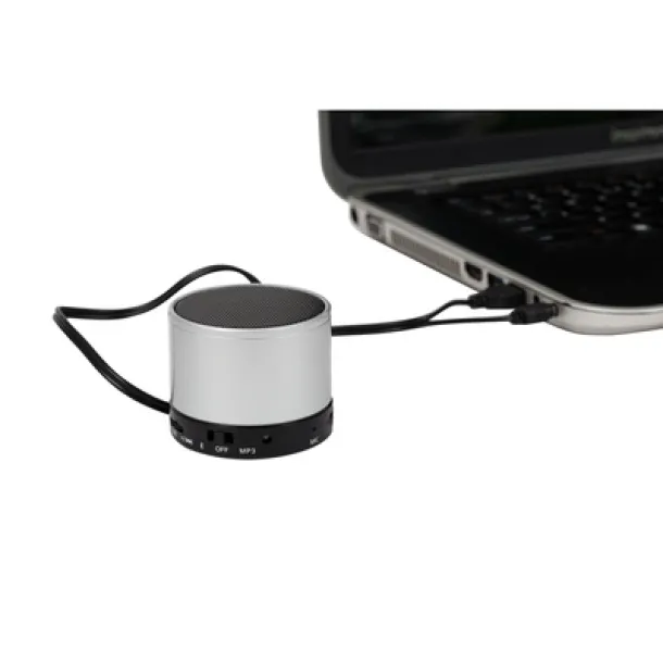  Wireless speaker 3W, radio Srebrna