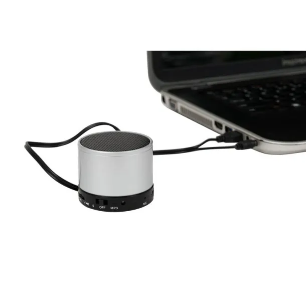  Wireless speaker 3W, radio Srebrna