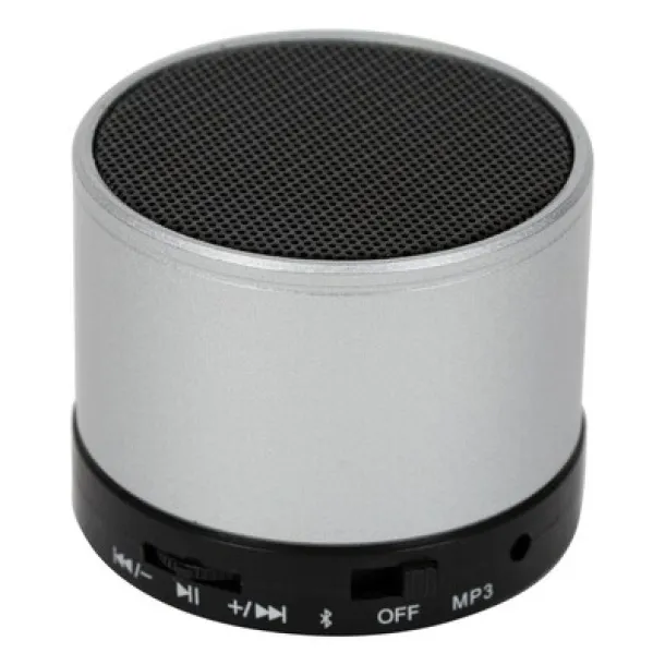  Wireless speaker 3W, radio silver