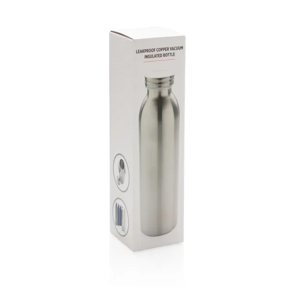  Leakproof copper vacuum insulated bottle - XD Collection Silver 