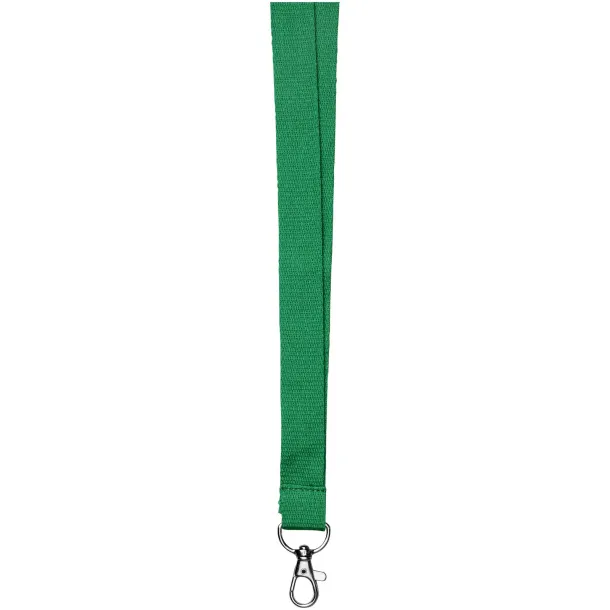Dylan cotton lanyard with safety clip Green
