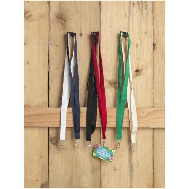 Dylan cotton lanyard with safety clip Red