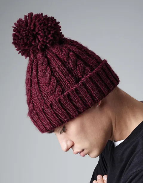  Cable Knit Melange Beanie - Beechfield