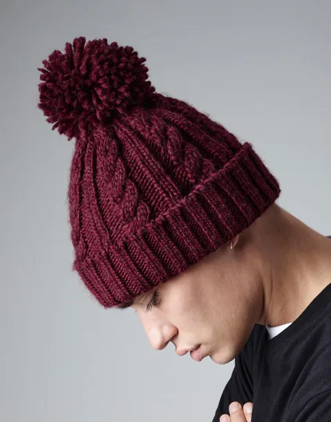  Cable Knit Melange Beanie - Beechfield