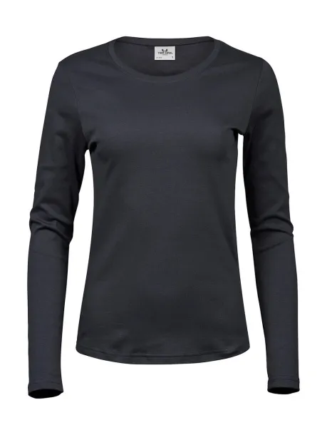  Ladies LS Interlock T-Shirt - Tee Jays Tamno siva