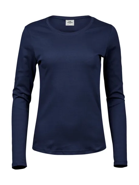  Ladies LS Interlock T-Shirt - Tee Jays Navy