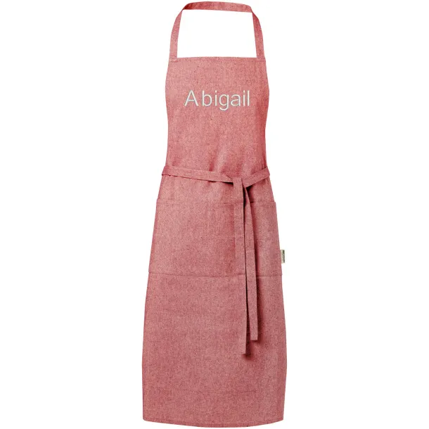 Pheebs 200 g/m² recycled cotton apron Heather red