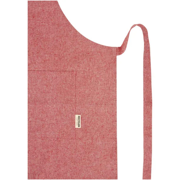 Pheebs 200 g/m² recycled cotton apron Heather red