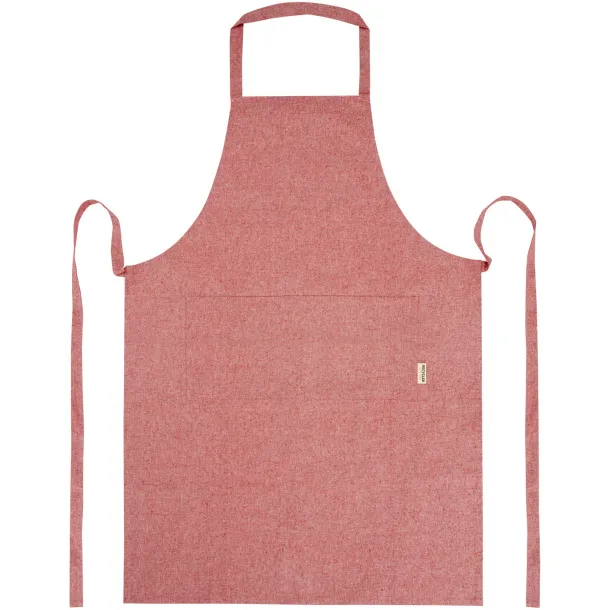 Pheebs 200 g/m² recycled cotton apron Heather red