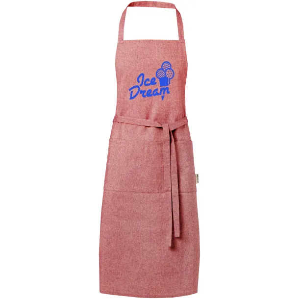 Pheebs 200 g/m² recycled cotton apron Heather red