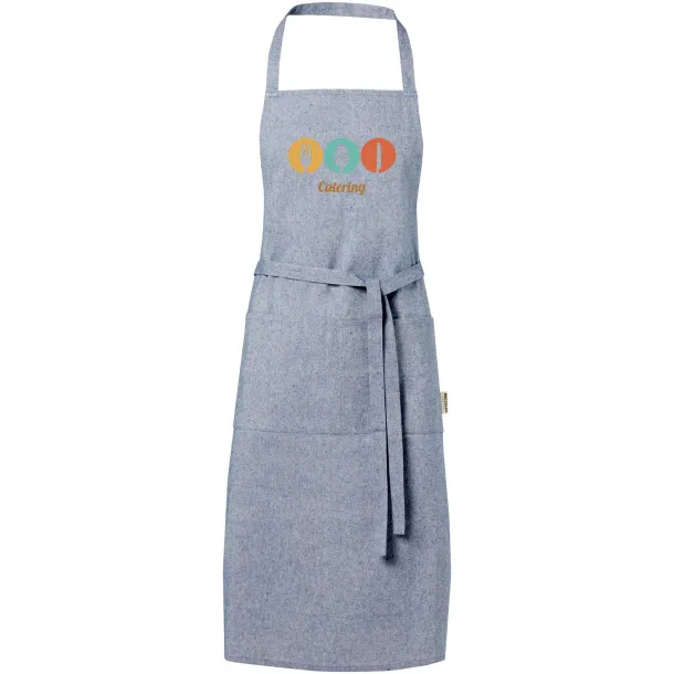 Pheebs 200 g/m² recycled cotton apron Heather blue